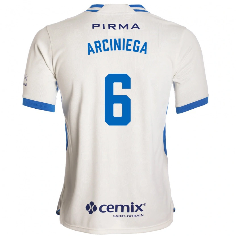 Danxen Damen Mirelle Arciniega #6 Weiß Blau Rot Auswärtstrikot Trikot 2026/27 T-Shirt Österreich