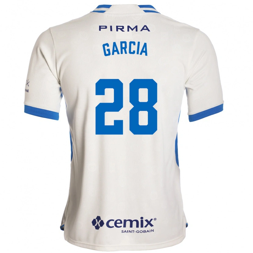 Danxen Damen Ana Garcia #28 Weiß Blau Rot Auswärtstrikot Trikot 2026/27 T-Shirt Österreich