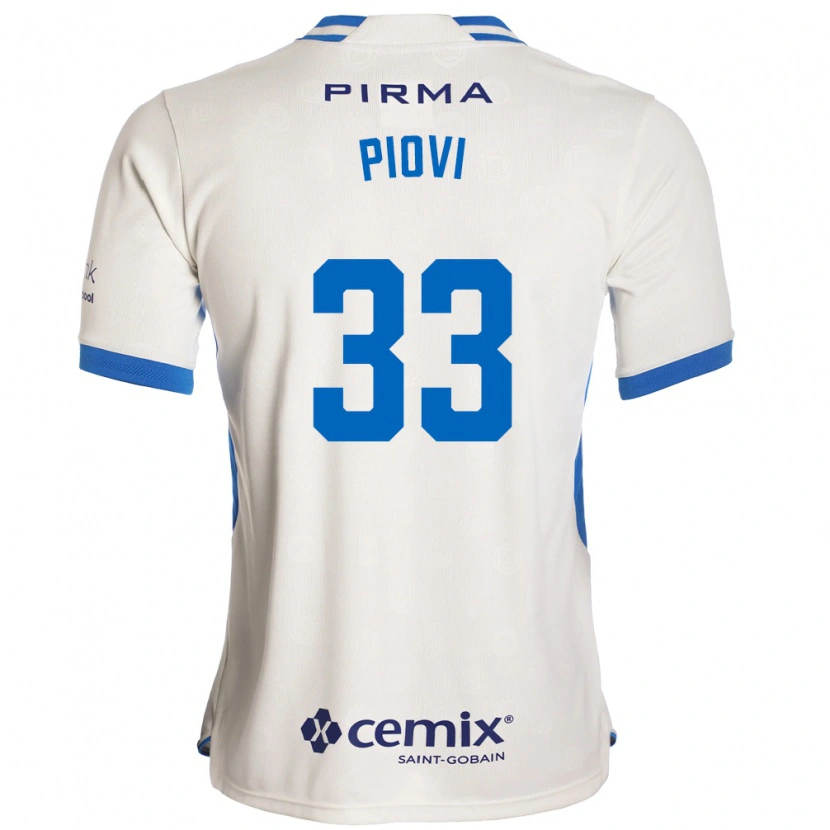 Danxen Damen Gonzalo Piovi #33 Weiß Blau Rot Auswärtstrikot Trikot 2026/27 T-Shirt Österreich