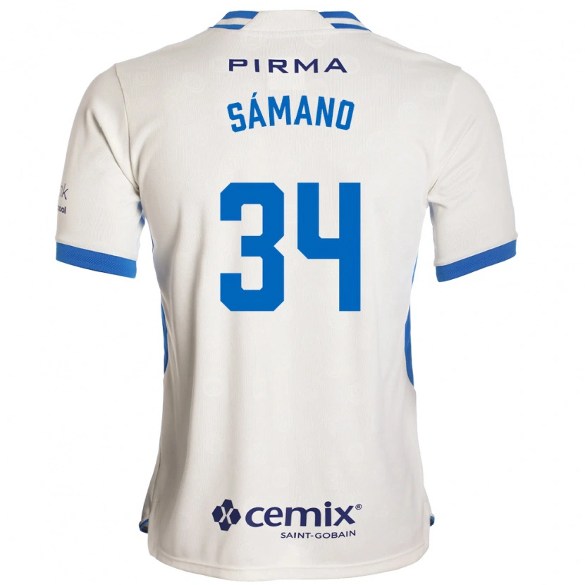 Danxen Damen Leonardo Sámano #34 Weiß Blau Rot Auswärtstrikot Trikot 2026/27 T-Shirt Österreich