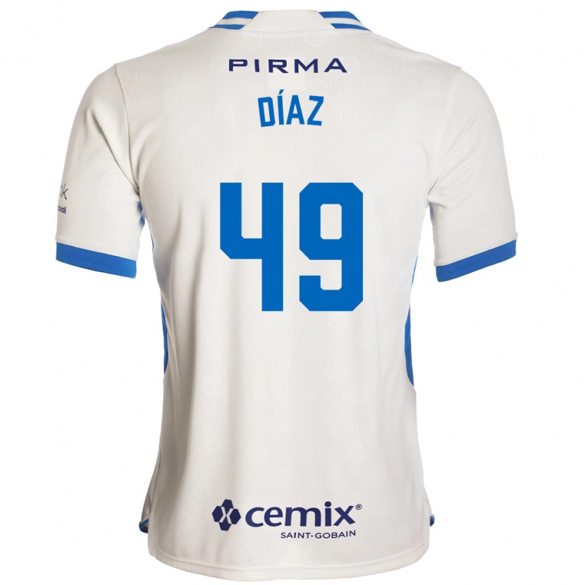 Danxen Damen Josué Díaz #49 Weiß Blau Rot Auswärtstrikot Trikot 2026/27 T-Shirt Österreich