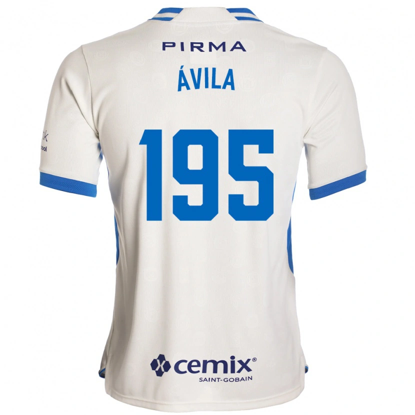 Danxen Damen Glenn Ávila #195 Weiß Blau Rot Auswärtstrikot Trikot 2026/27 T-Shirt Österreich
