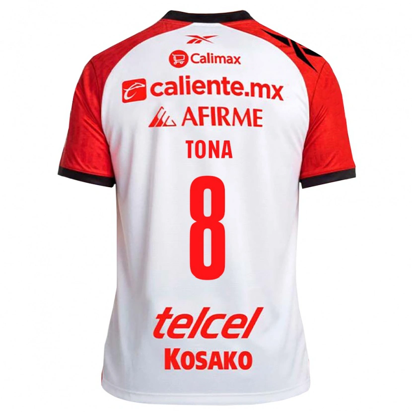 Danxen Damen Iván Tona #8 Weiß Schwarz Rot Auswärtstrikot Trikot 2026/27 T-Shirt Österreich
