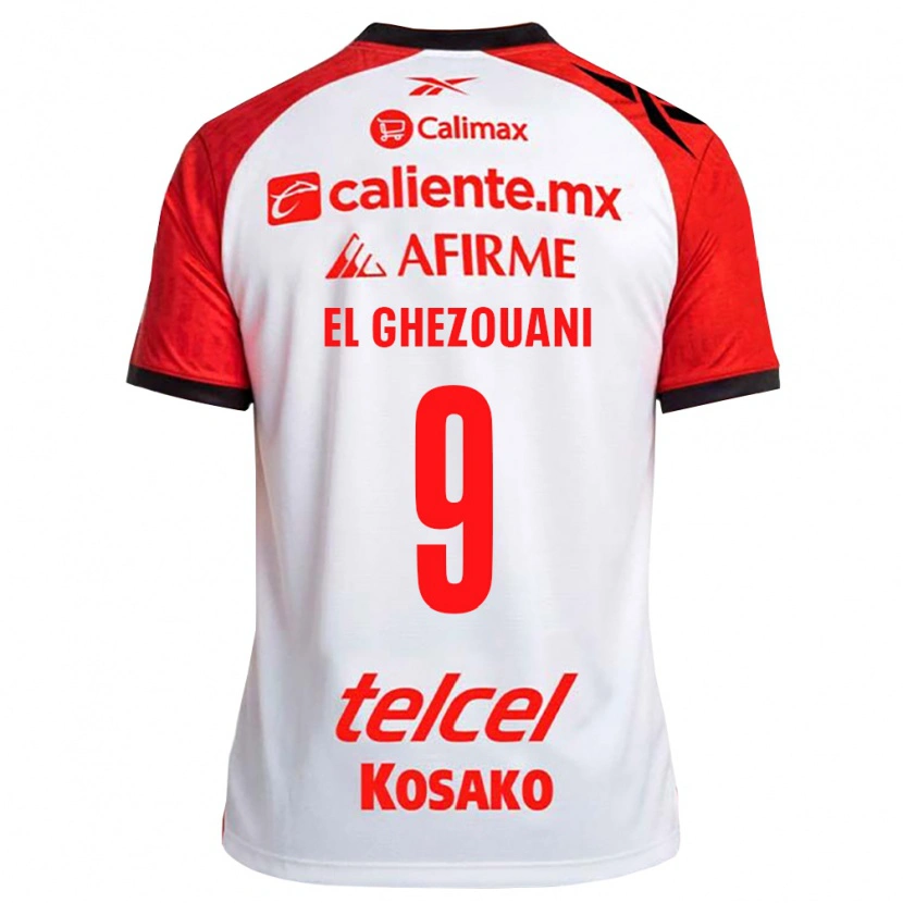 Danxen Damen Mourad El Ghezouani #9 Weiß Schwarz Rot Auswärtstrikot Trikot 2026/27 T-Shirt Österreich