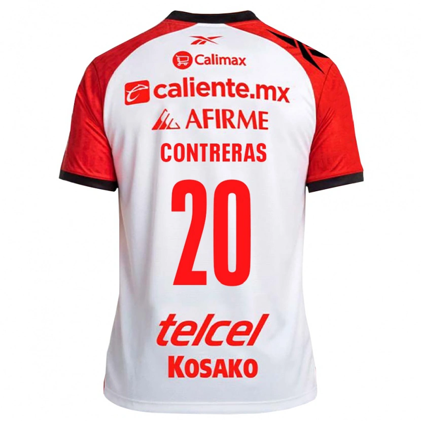 Danxen Damen Francisco Contreras #20 Weiß Schwarz Rot Auswärtstrikot Trikot 2026/27 T-Shirt Österreich