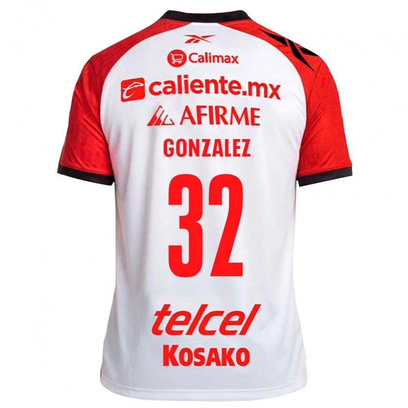 Danxen Damen Carlos Gonzalez #32 Weiß Schwarz Rot Auswärtstrikot Trikot 2026/27 T-Shirt Österreich