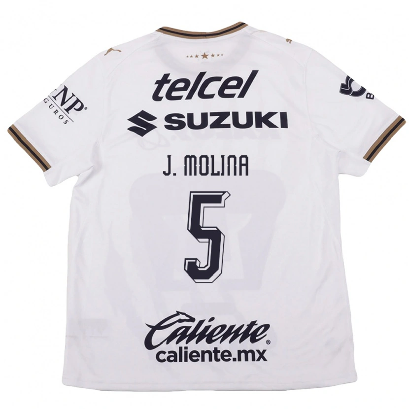 Danxen Damen Jesús Molina #5 Weiß Schwarz Braun Auswärtstrikot Trikot 2026/27 T-Shirt Österreich