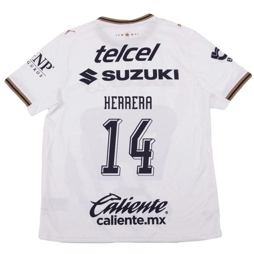 Danxen Damen Luciano Herrera #14 Weiß Schwarz Braun Auswärtstrikot Trikot 2026/27 T-Shirt Österreich