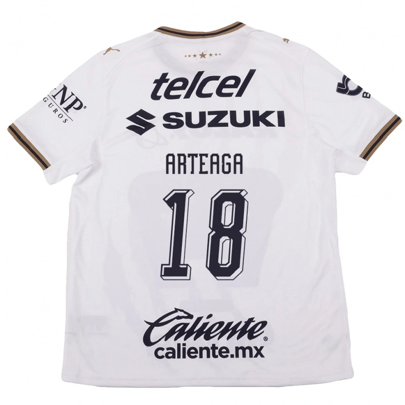 Danxen Damen Víctor Arteaga #18 Weiß Schwarz Braun Auswärtstrikot Trikot 2026/27 T-Shirt Österreich