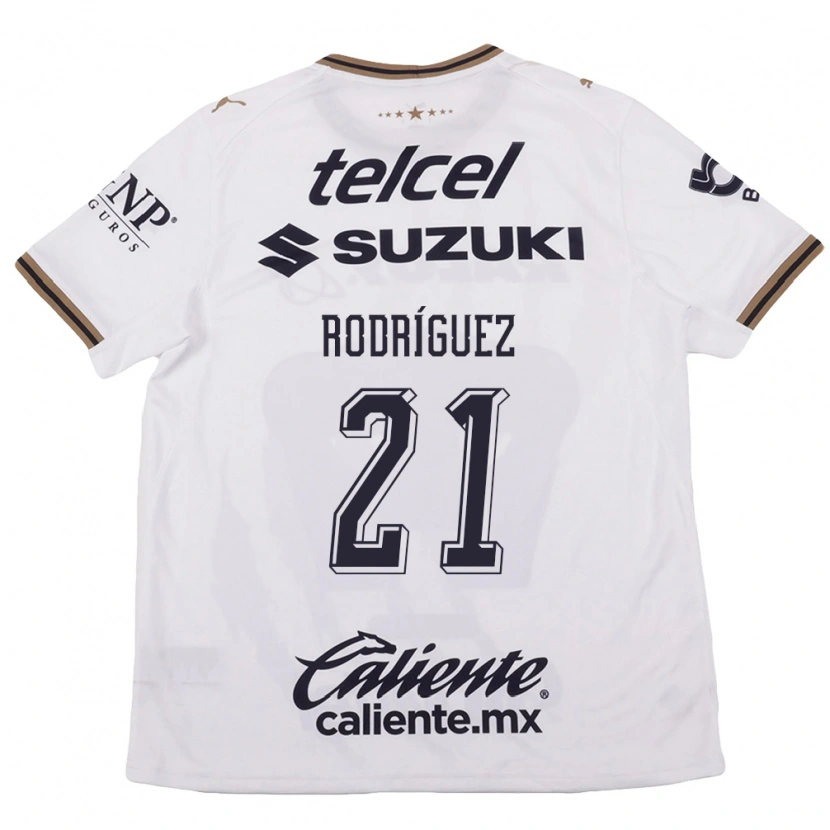 Danxen Damen Michell Rodriguez #21 Weiß Schwarz Braun Auswärtstrikot Trikot 2026/27 T-Shirt Österreich