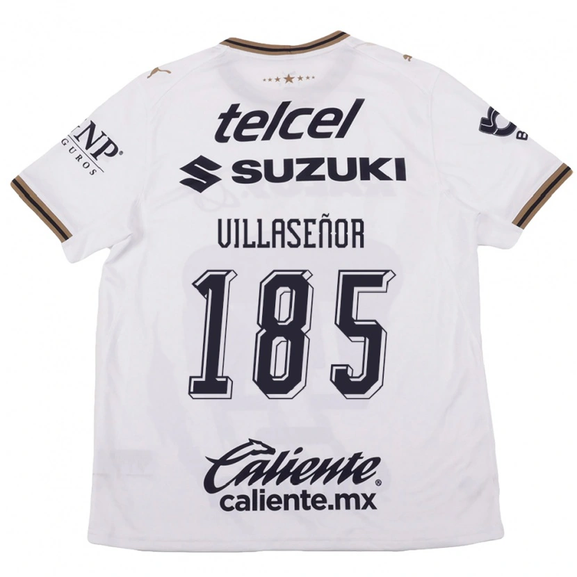 Danxen Damen Emiliano Villaseñor #185 Weiß Schwarz Braun Auswärtstrikot Trikot 2026/27 T-Shirt Österreich