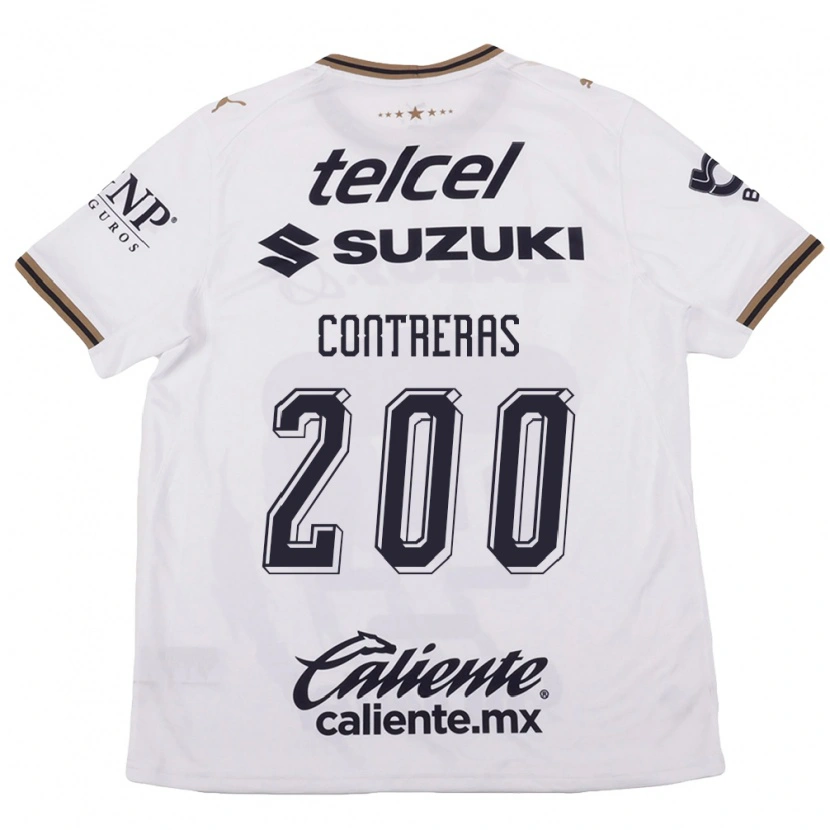 Danxen Damen Diego Contreras #200 Weiß Schwarz Braun Auswärtstrikot Trikot 2026/27 T-Shirt Österreich