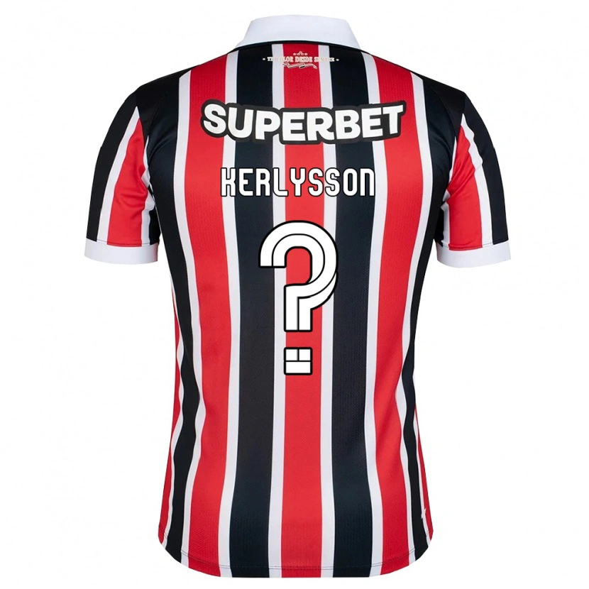 Danxen Damen Kerlysson Hiago Moreira De Sousa #0 Rot Weiß Schwarz Auswärtstrikot Trikot 2026/27 T-Shirt Österreich