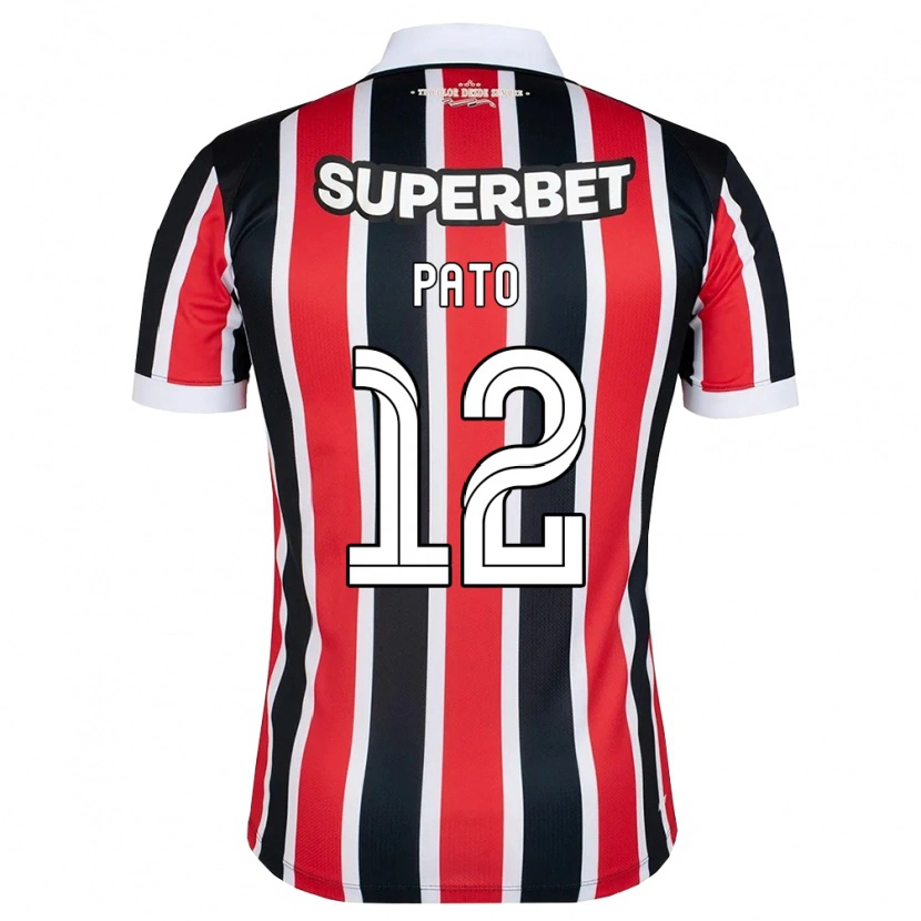 Danxen Damen Alexandre Pato #12 Rot Weiß Schwarz Auswärtstrikot Trikot 2026/27 T-Shirt Österreich