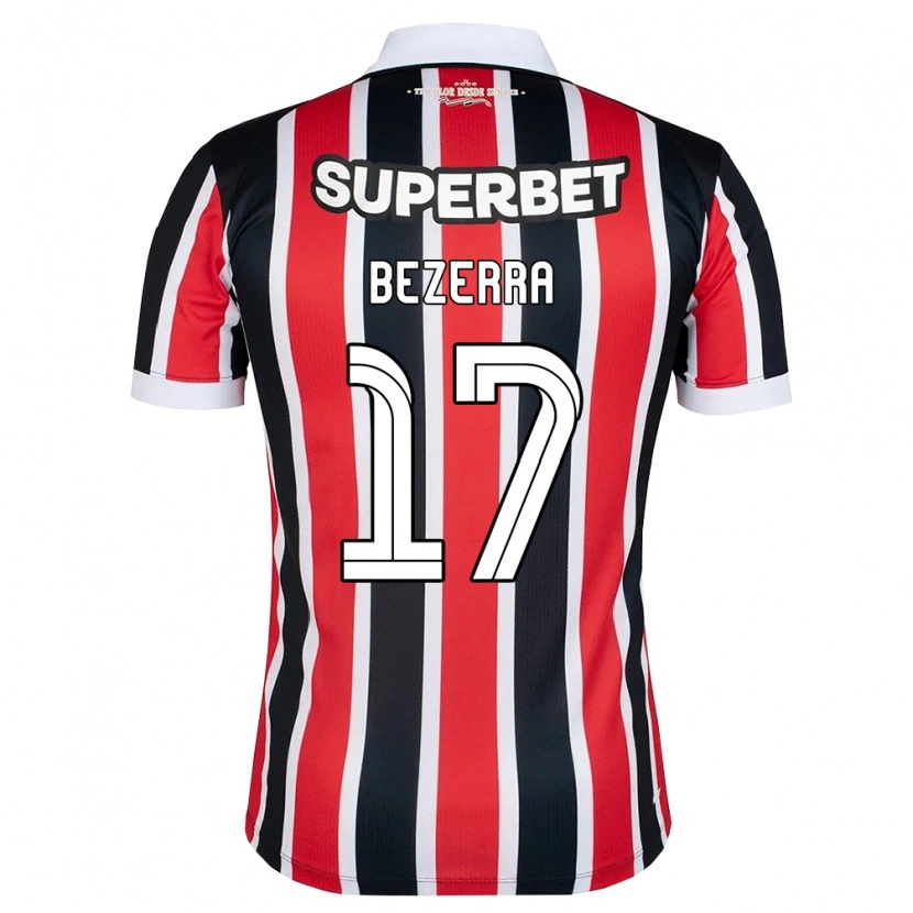 Danxen Damen Pedro Bezerra #17 Rot Weiß Schwarz Auswärtstrikot Trikot 2026/27 T-Shirt Österreich
