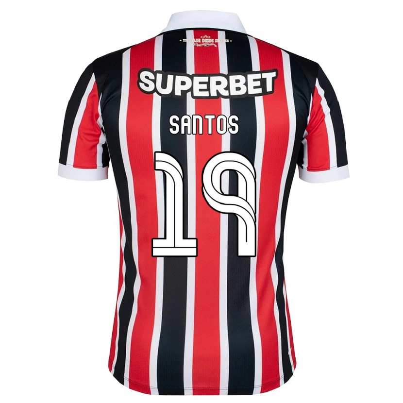 Danxen Damen Kaio Santos #19 Rot Weiß Schwarz Auswärtstrikot Trikot 2026/27 T-Shirt Österreich