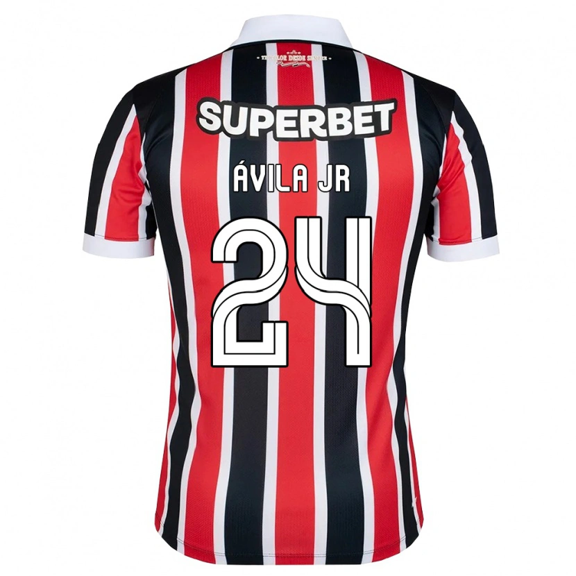Danxen Damen Marvin Ávila Jr #24 Rot Weiß Schwarz Auswärtstrikot Trikot 2026/27 T-Shirt Österreich