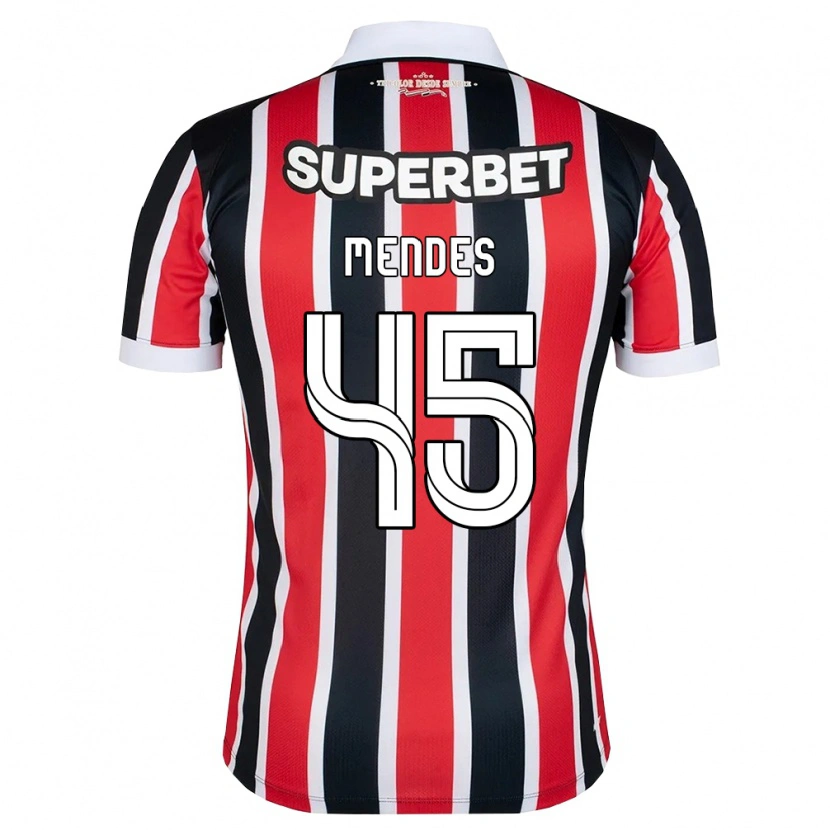 Danxen Damen Nathan Mendes #45 Rot Weiß Schwarz Auswärtstrikot Trikot 2026/27 T-Shirt Österreich