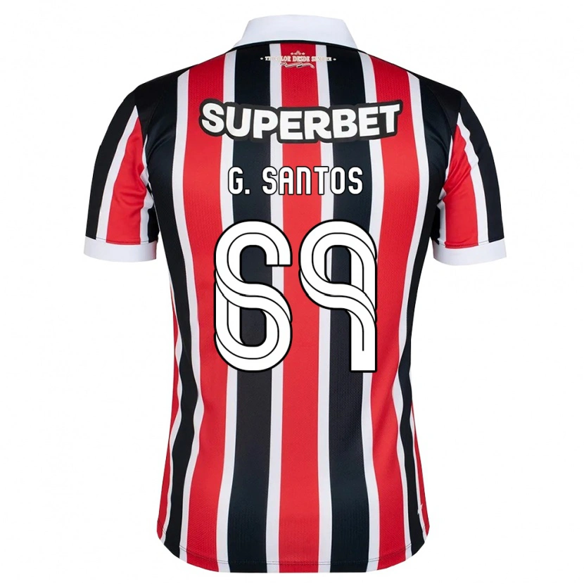 Danxen Damen Guilherme Santos #69 Rot Weiß Schwarz Auswärtstrikot Trikot 2026/27 T-Shirt Österreich