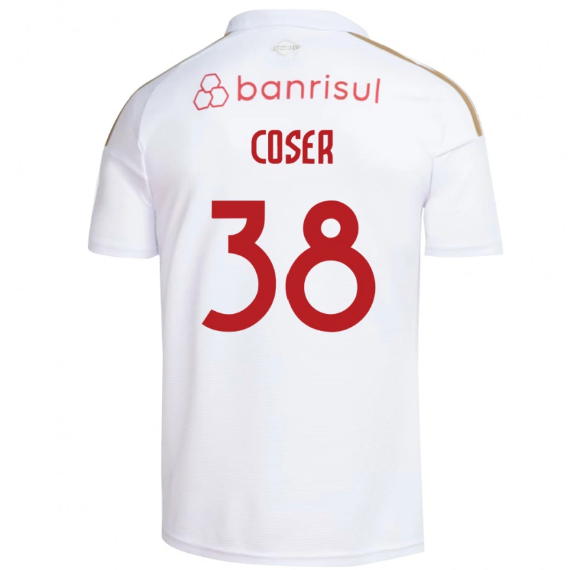 Danxen Damen Diego Coser #38 Weiß Rot Auswärtstrikot Trikot 2026/27 T-Shirt Österreich