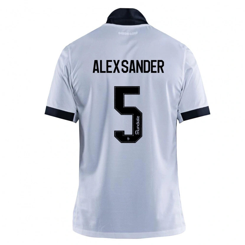 Danxen Damen Alexsander Cristhian Gomes Da Costa #5 Schwarz Weiß Auswärtstrikot Trikot 2026/27 T-Shirt Österreich
