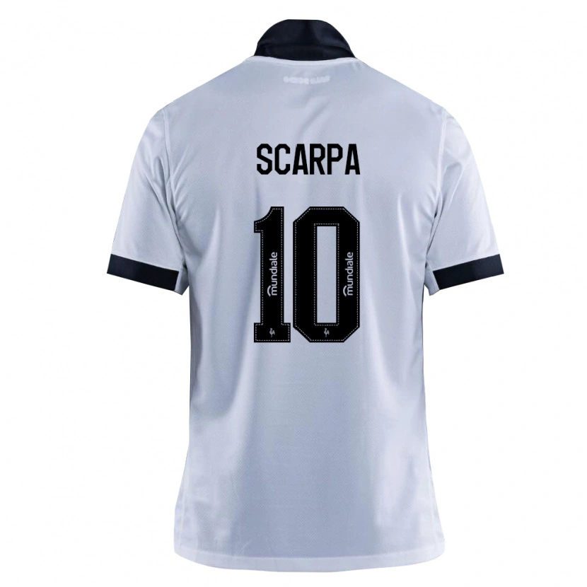 Danxen Damen Gustavo Scarpa #10 Schwarz Weiß Auswärtstrikot Trikot 2026/27 T-Shirt Österreich