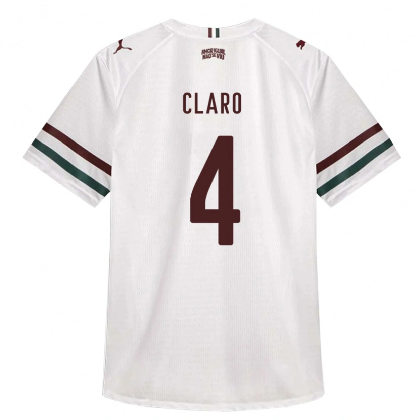 Danxen Damen Luccas Claro #4 Weiß Grün Burgund Auswärtstrikot Trikot 2026/27 T-Shirt Österreich