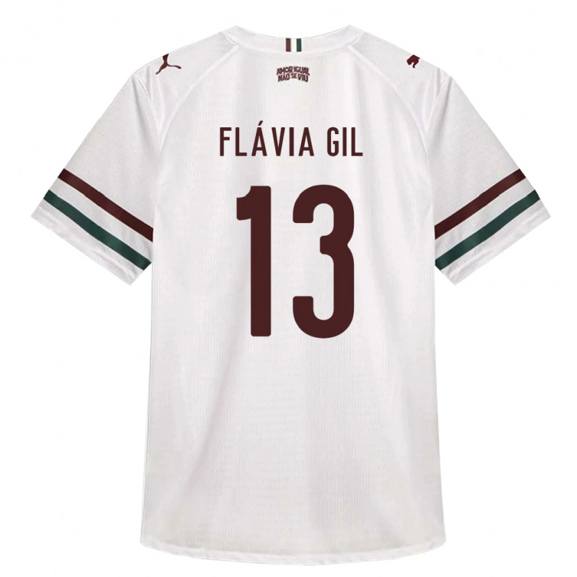 Danxen Damen Flávia Gil #13 Weiß Grün Burgund Auswärtstrikot Trikot 2026/27 T-Shirt Österreich