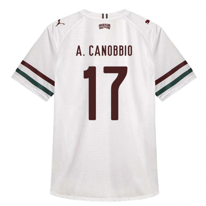 Danxen Damen Agustín Canobbio #17 Weiß Grün Burgund Auswärtstrikot Trikot 2026/27 T-Shirt Österreich
