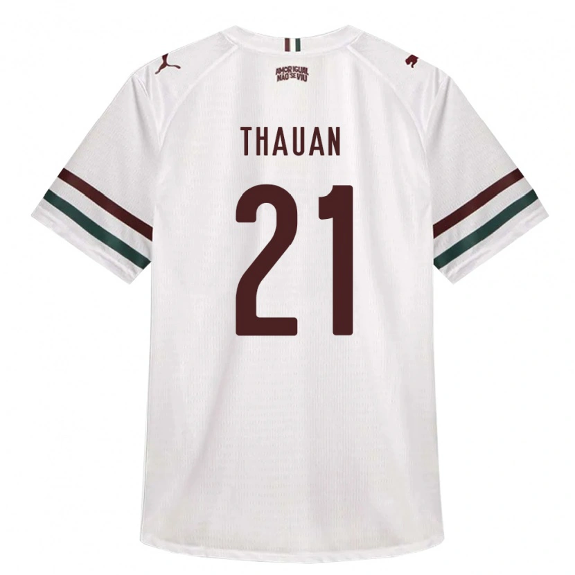 Danxen Damen Weverton Thauan Neres De Sousa #21 Weiß Grün Burgund Auswärtstrikot Trikot 2026/27 T-Shirt Österreich