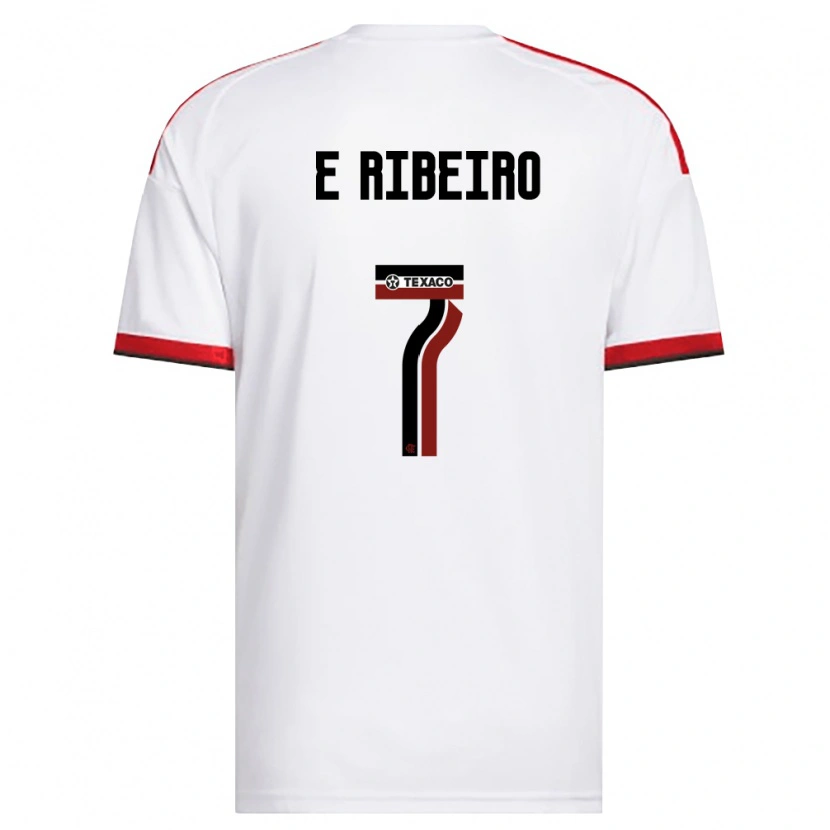 Danxen Damen Everton Ribeiro #7 Weiß Rot Schwarz Auswärtstrikot Trikot 2026/27 T-Shirt Österreich