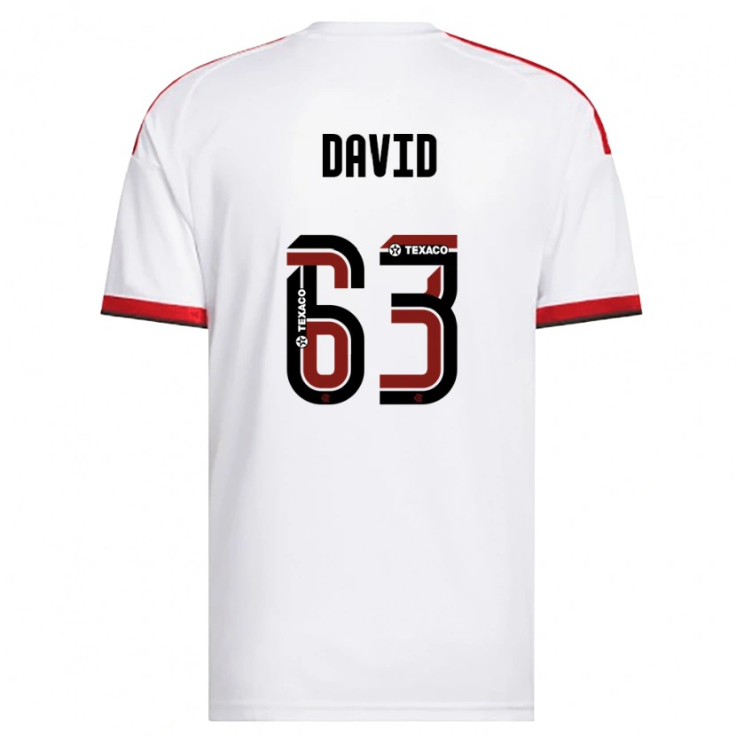 Danxen Damen David Viana De Oliveira #63 Weiß Rot Schwarz Auswärtstrikot Trikot 2026/27 T-Shirt Österreich