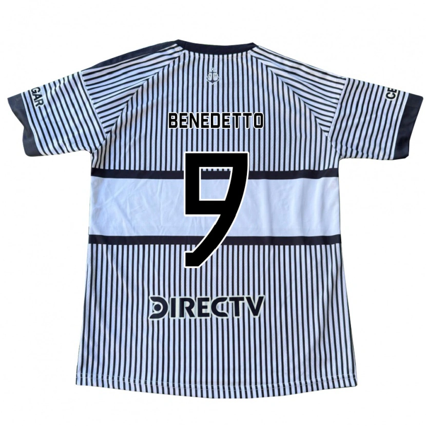 Danxen Damen Dario Benedetto #9 Weiß Schwarz Gelb Auswärtstrikot Trikot 2026/27 T-Shirt Österreich