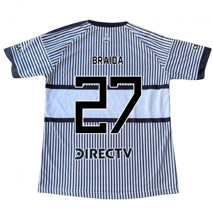 Danxen Damen Malcom Braida #27 Weiß Schwarz Gelb Auswärtstrikot Trikot 2026/27 T-Shirt Österreich