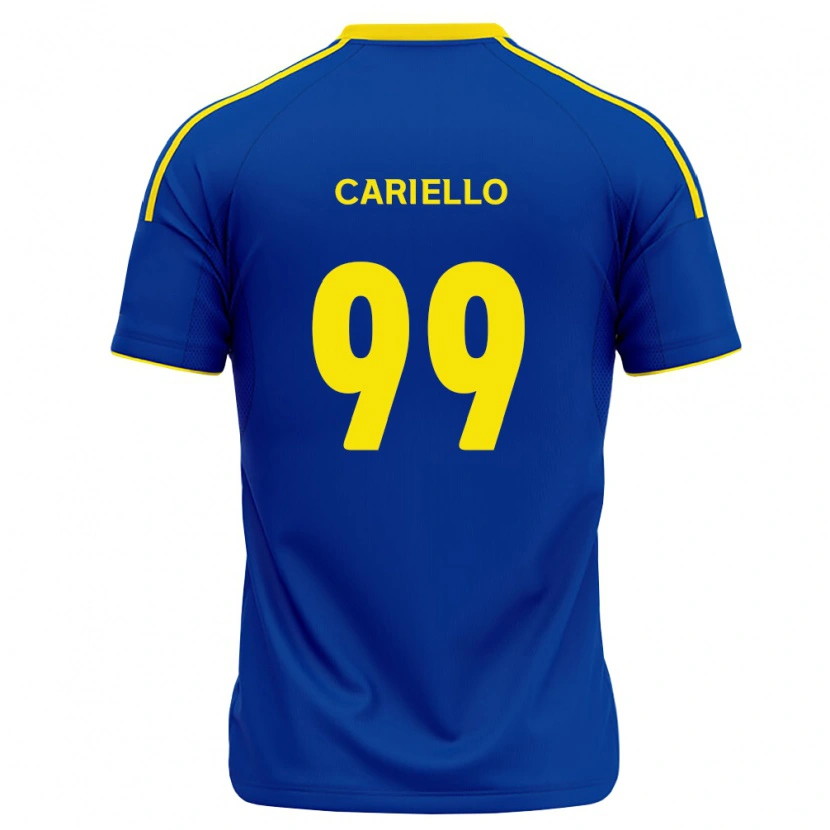 Danxen Kinder Yago Cariello #99 Königsblau Gelb Heimtrikot Trikot 2026/27 T-Shirt Österreich