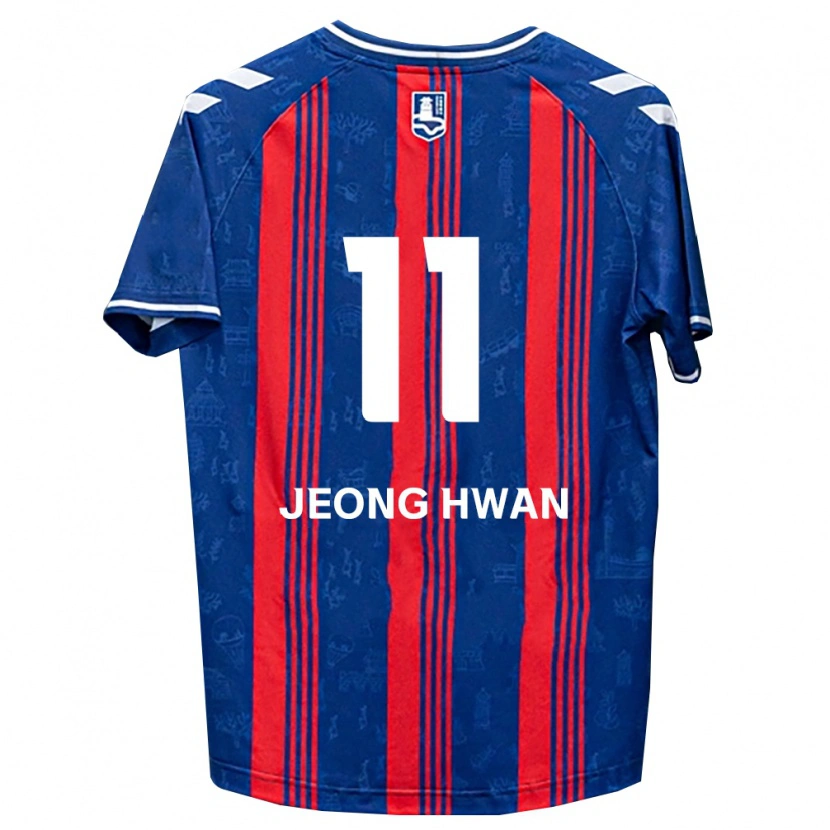 Danxen Kinder Jeong-Hwan Kim #11 Blau Rot Weiß Heimtrikot Trikot 2026/27 T-Shirt Österreich