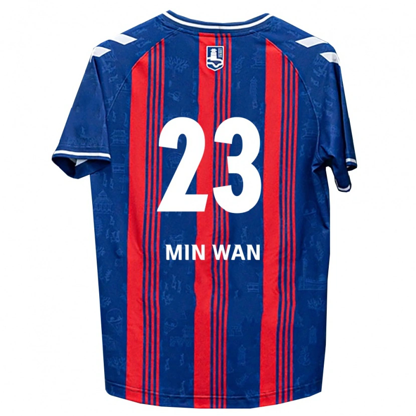 Danxen Kinder Min-Wan Kang #23 Blau Rot Weiß Heimtrikot Trikot 2026/27 T-Shirt Österreich