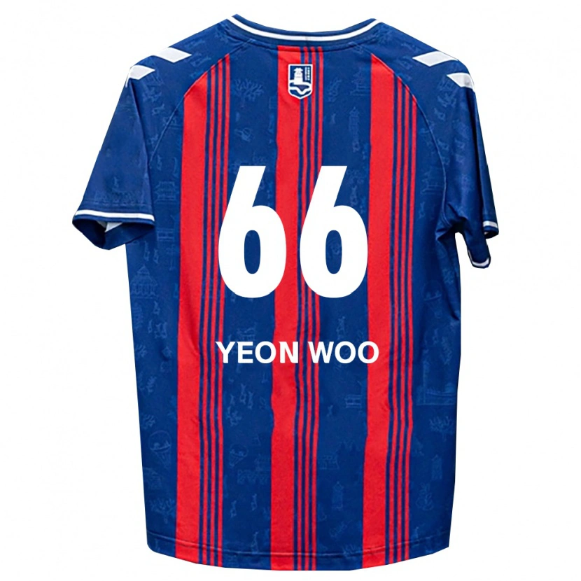 Danxen Kinder Yeon-Woo Jang #66 Blau Rot Weiß Heimtrikot Trikot 2026/27 T-Shirt Österreich