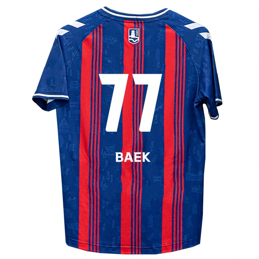 Danxen Kinder Kyeong Baek #77 Blau Rot Weiß Heimtrikot Trikot 2026/27 T-Shirt Österreich