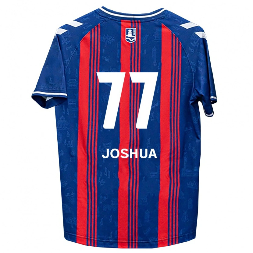 Danxen Kinder Joshua Eui-Jin Chung #77 Blau Rot Weiß Heimtrikot Trikot 2026/27 T-Shirt Österreich