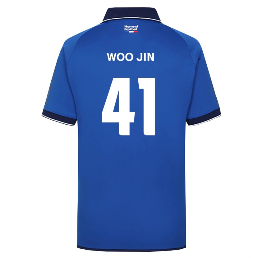 Danxen Kinder Woo-Jin Kim #41 Königsblau Weiß Rot Heimtrikot Trikot 2026/27 T-Shirt Österreich