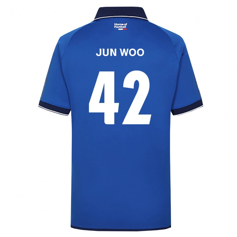 Danxen Kinder Jun-Woo Lee #42 Königsblau Weiß Rot Heimtrikot Trikot 2026/27 T-Shirt Österreich