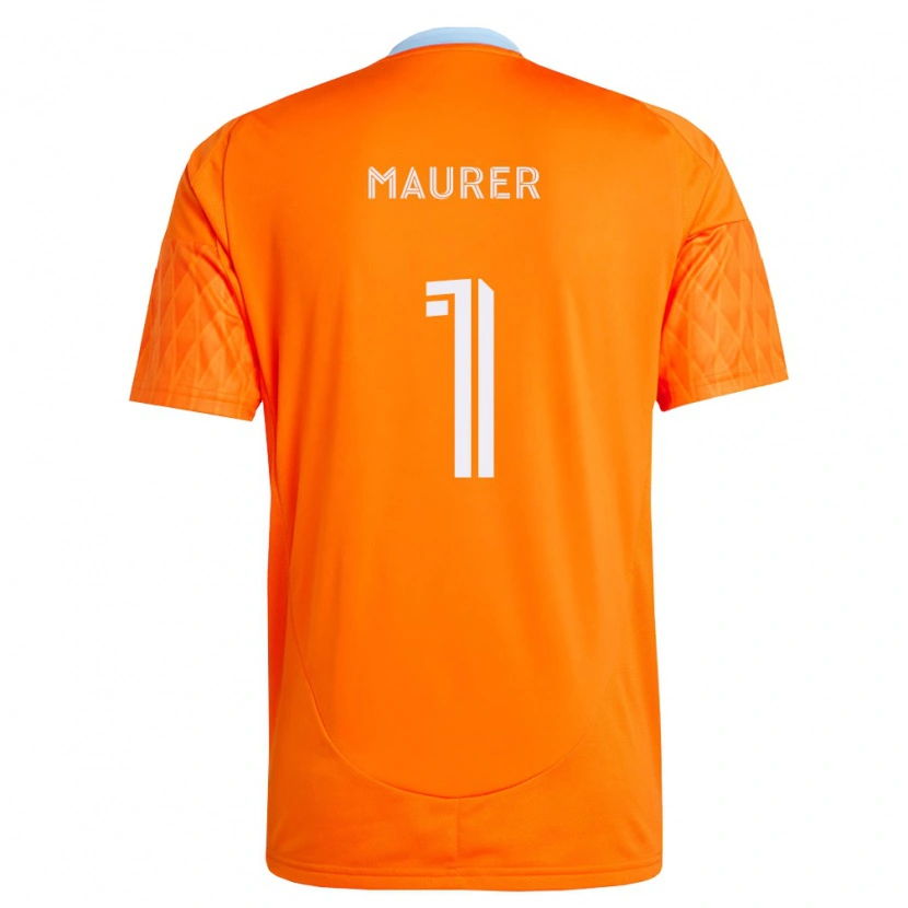 Danxen Kinder Jimmy Maurer #1 Orange Weiß Heimtrikot Trikot 2026/27 T-Shirt Österreich
