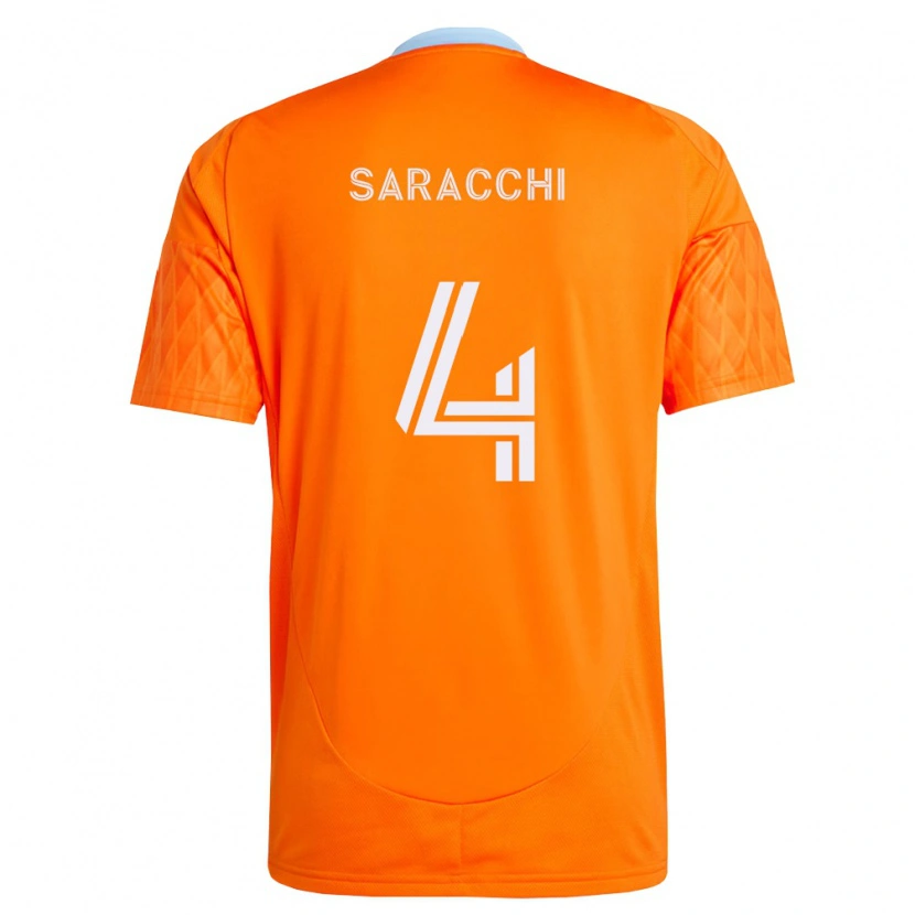 Danxen Kinder Marcelo Saracchi #4 Orange Weiß Heimtrikot Trikot 2026/27 T-Shirt Österreich