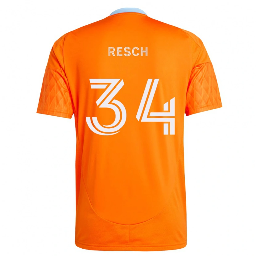 Danxen Kinder Agustin Resch #34 Orange Weiß Heimtrikot Trikot 2026/27 T-Shirt Österreich