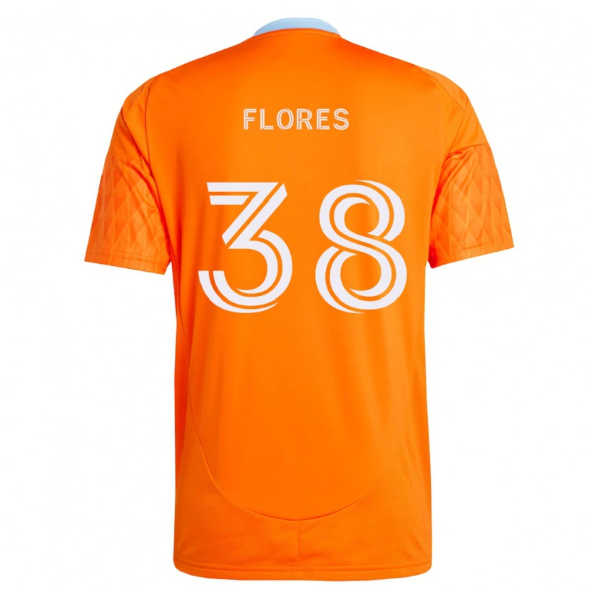 Danxen Kinder Omar Flores #38 Orange Weiß Heimtrikot Trikot 2026/27 T-Shirt Österreich