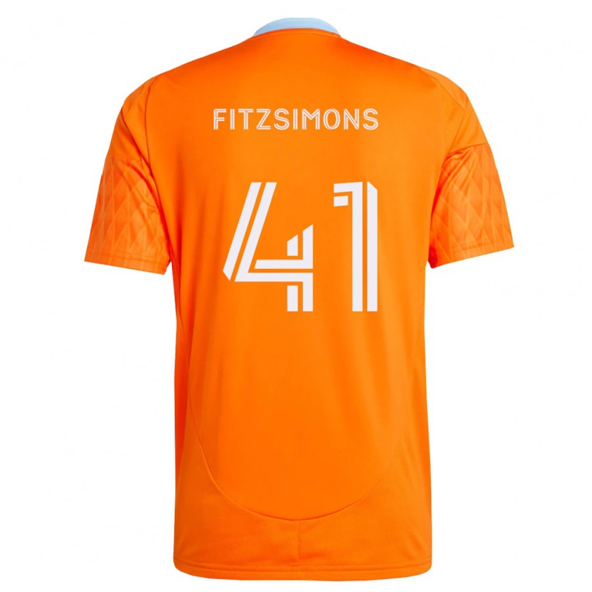 Danxen Kinder Brogan Fitzsimons #41 Orange Weiß Heimtrikot Trikot 2026/27 T-Shirt Österreich