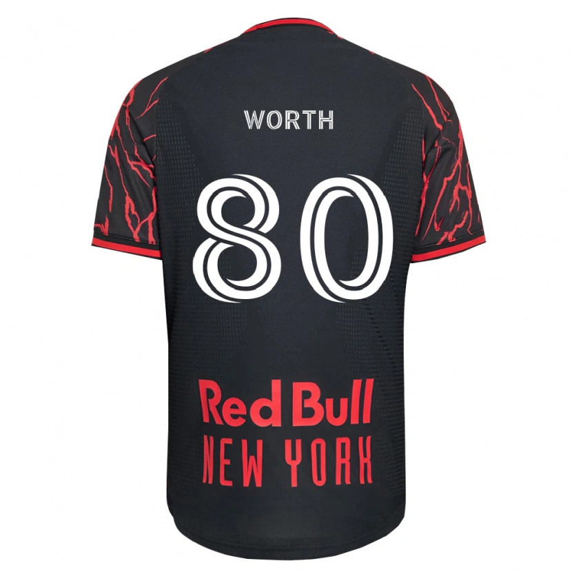 Danxen Kinder Nate Worth #80 Rot Schwarz Weiß Heimtrikot Trikot 2026/27 T-Shirt Österreich