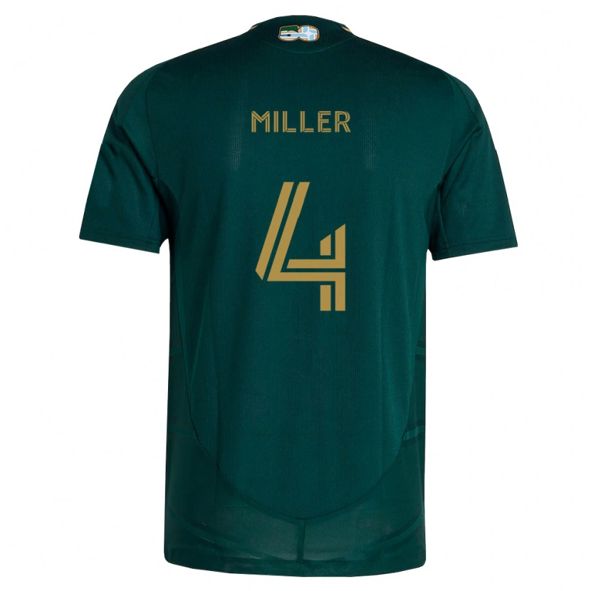 Danxen Kinder Kamal Miller #4 Dunkelgrün Braun Heimtrikot Trikot 2026/27 T-Shirt Österreich
