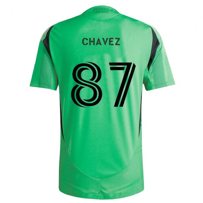 Danxen Kinder Alfonso Ocampo-Chávez #87 Smaragdgrün Schwarz Heimtrikot Trikot 2026/27 T-Shirt Österreich